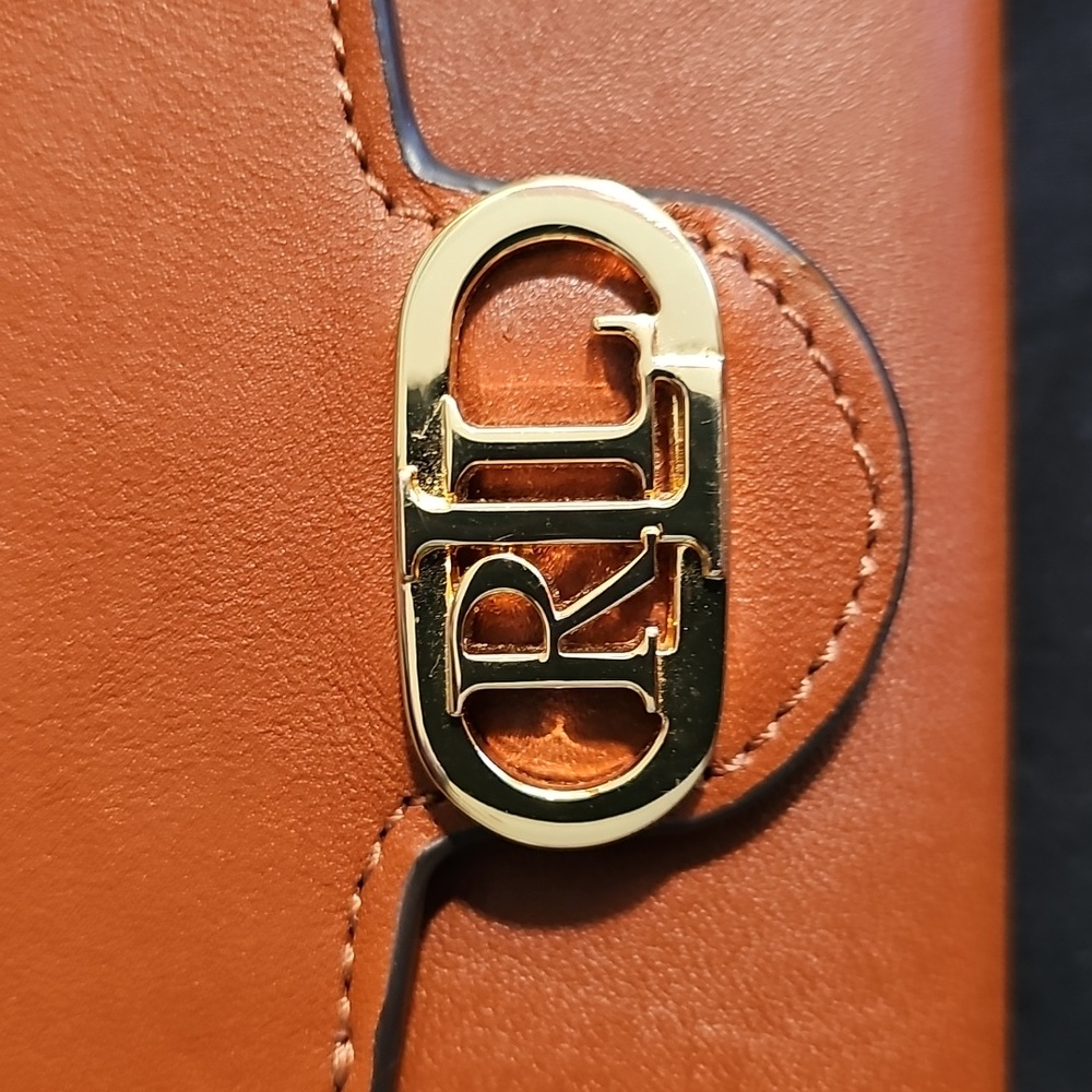 Ralph Lauren Brown and Gold Crossbody Bag with Chain Strap - Picture 11 of 11
